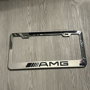 Mercedes Benz AMG Chrome License Plate Frame